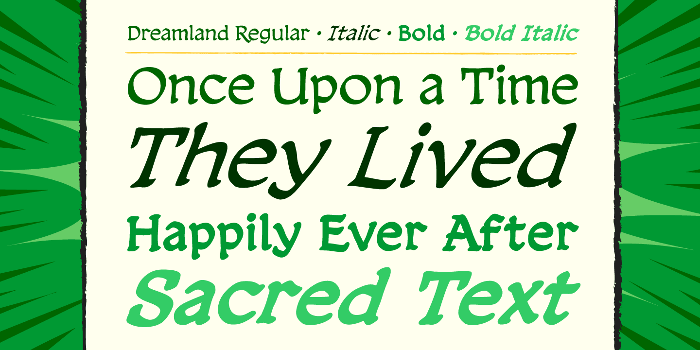 Dreamland Font Poster #1