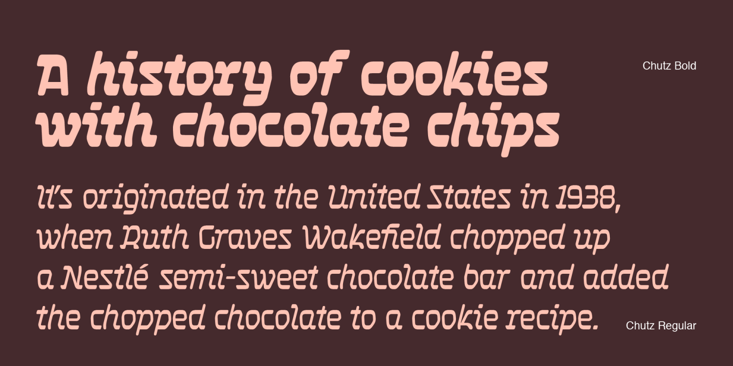 Chutz Font Poster #1