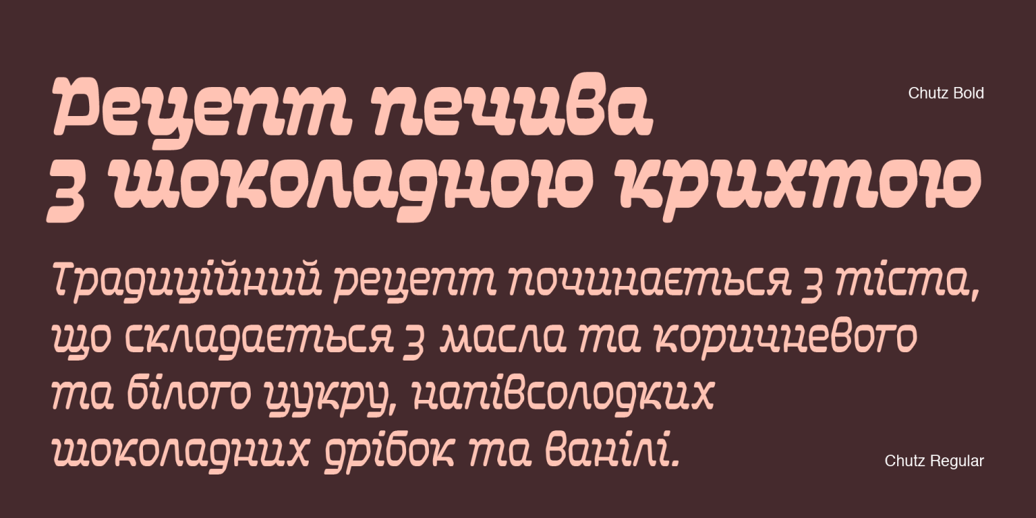 Chutz Font Poster #1