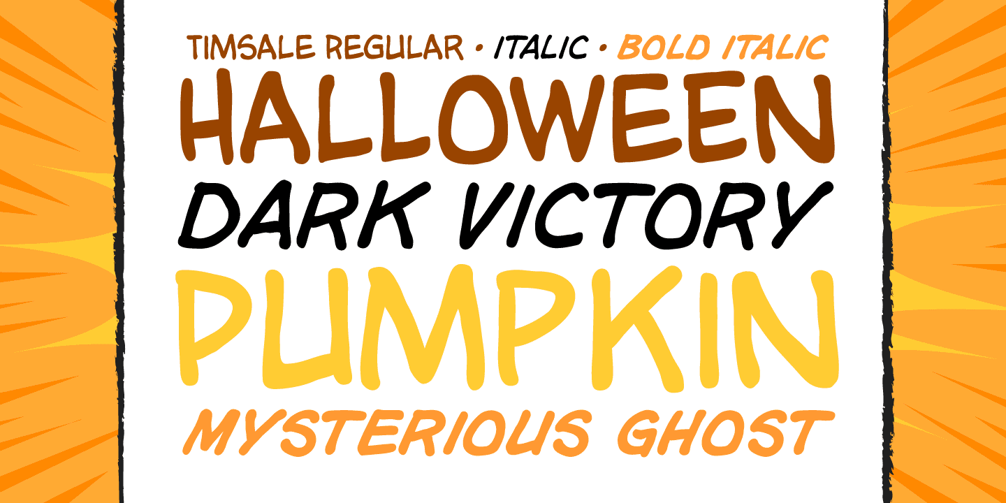 Tim Sale Font Poster #1