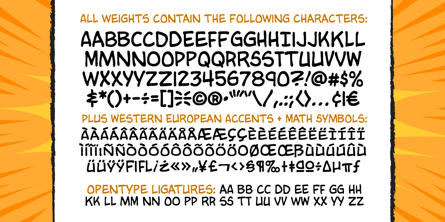 Tim Sale Font Poster #1