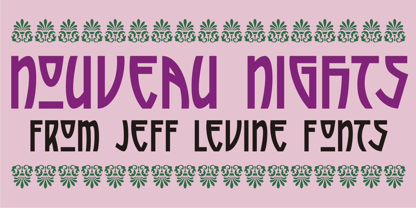 Nouveau Nights Font Family Poster