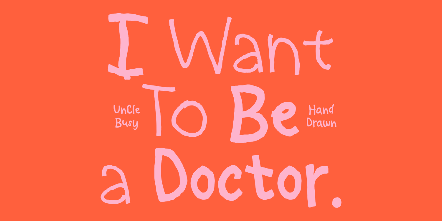 Uncle Busy Font Poster #3