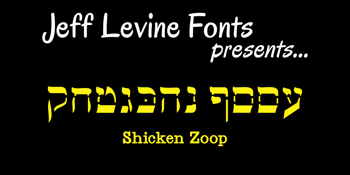 Shicken Zoop Font Family Poster