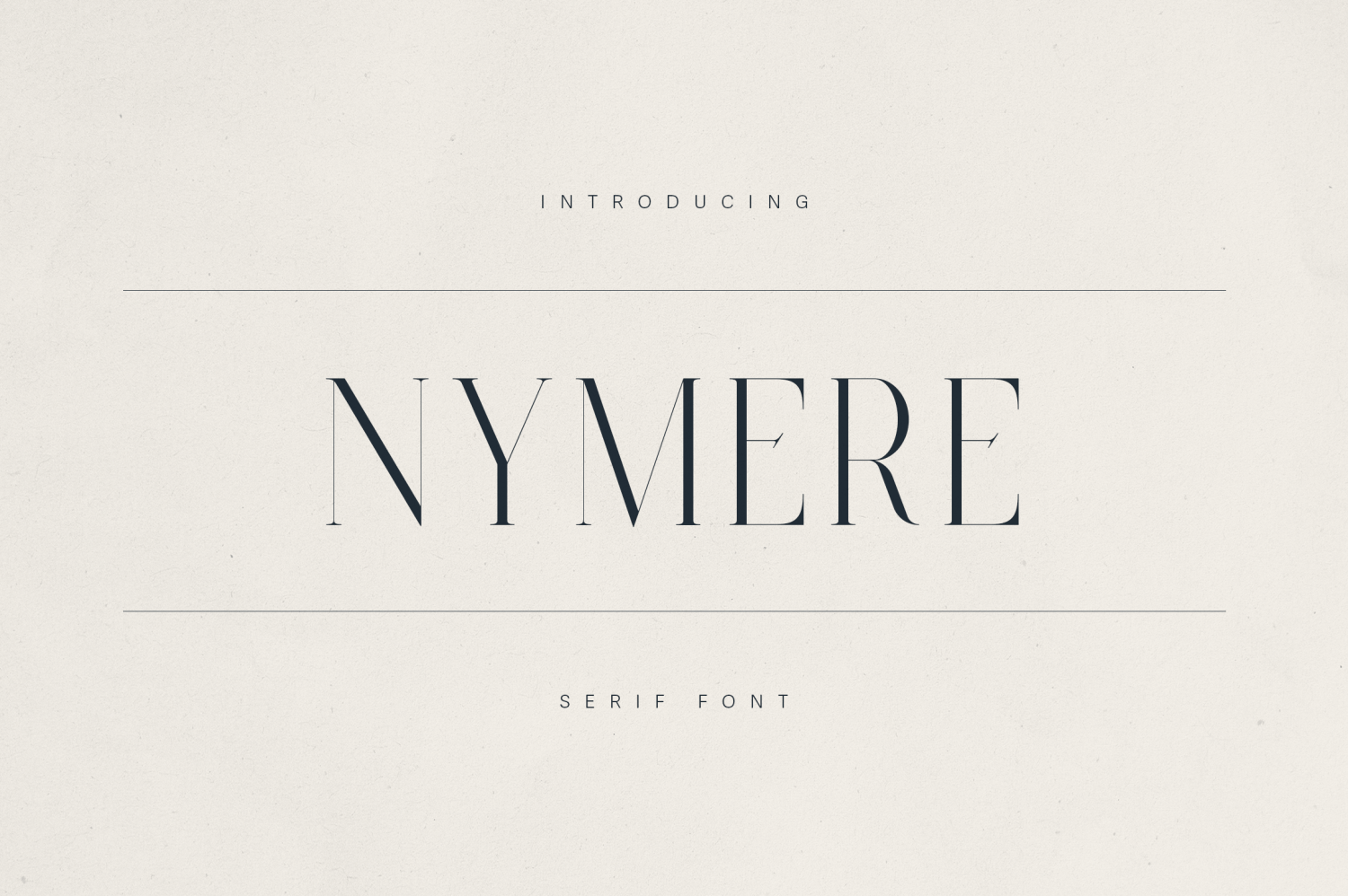 Nymere Font Poster
