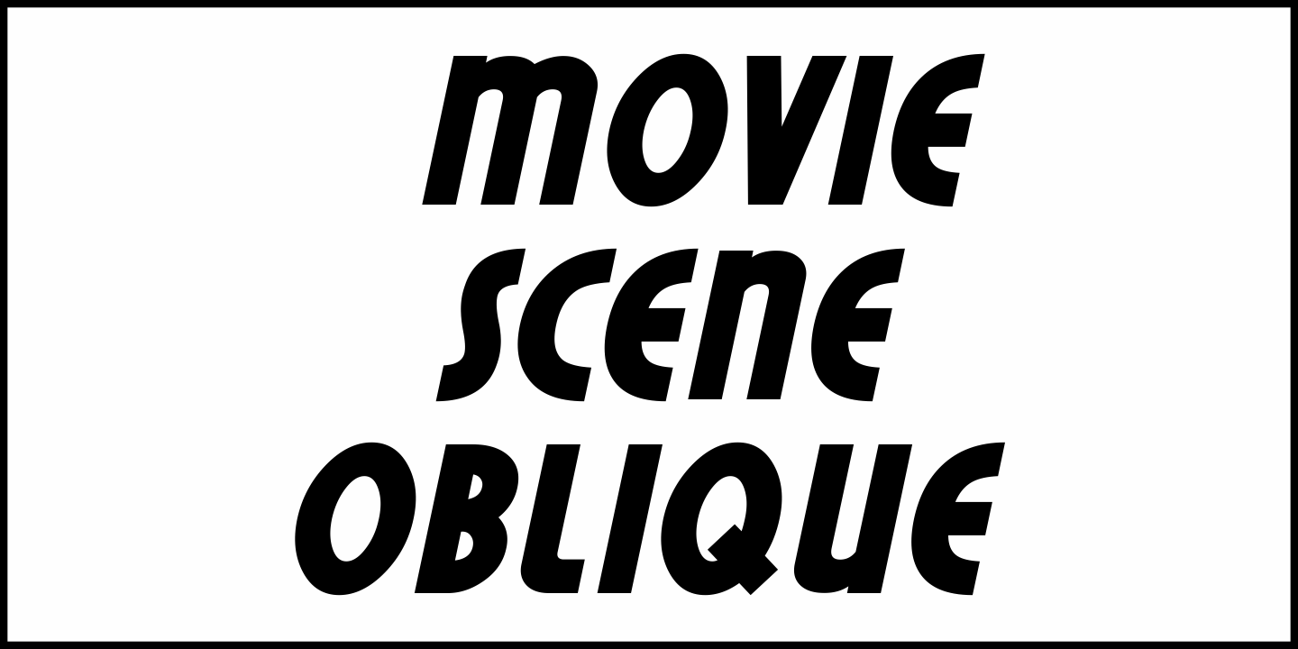 Movie Scene Font Poster #4