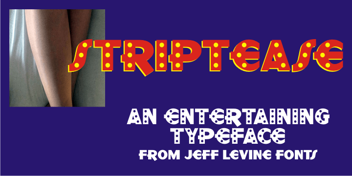 Striptease Font Family Poster