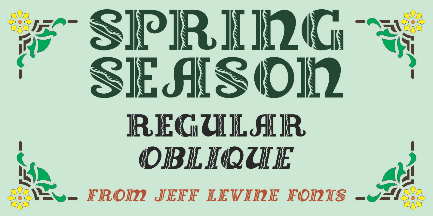 Spring Season Font Family Poster
