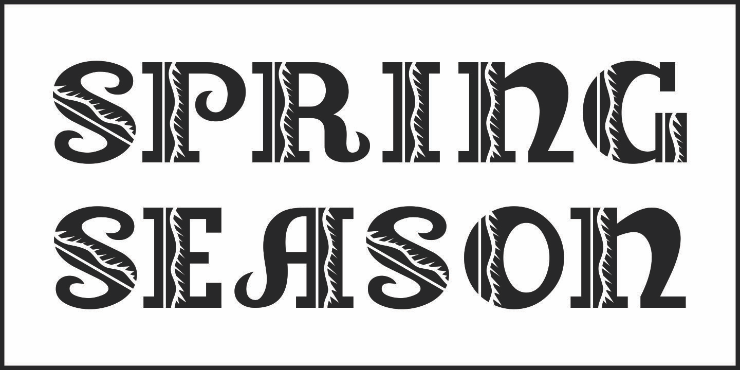 Spring Season Font Poster #2