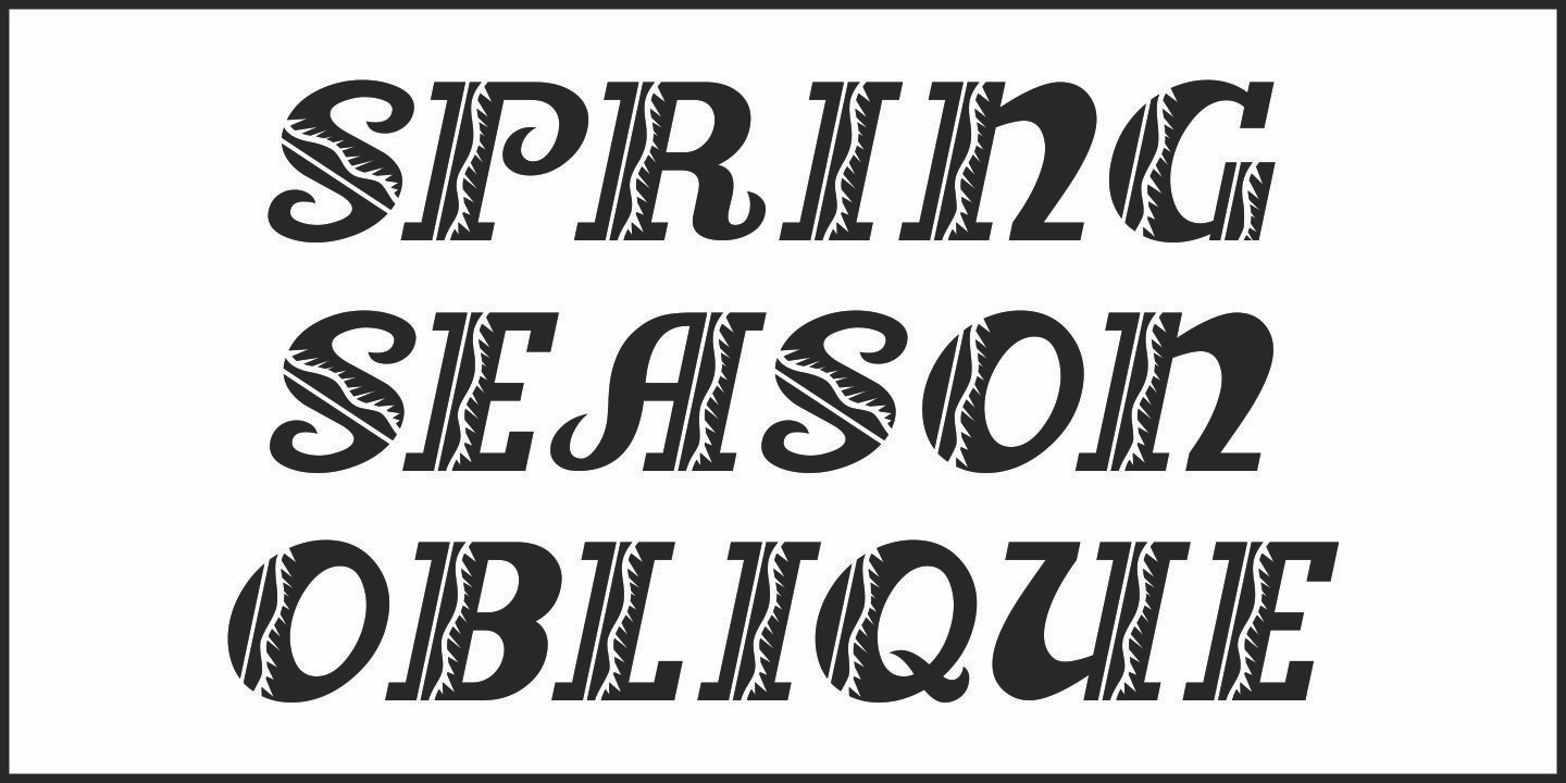 Spring Season Font Poster #4