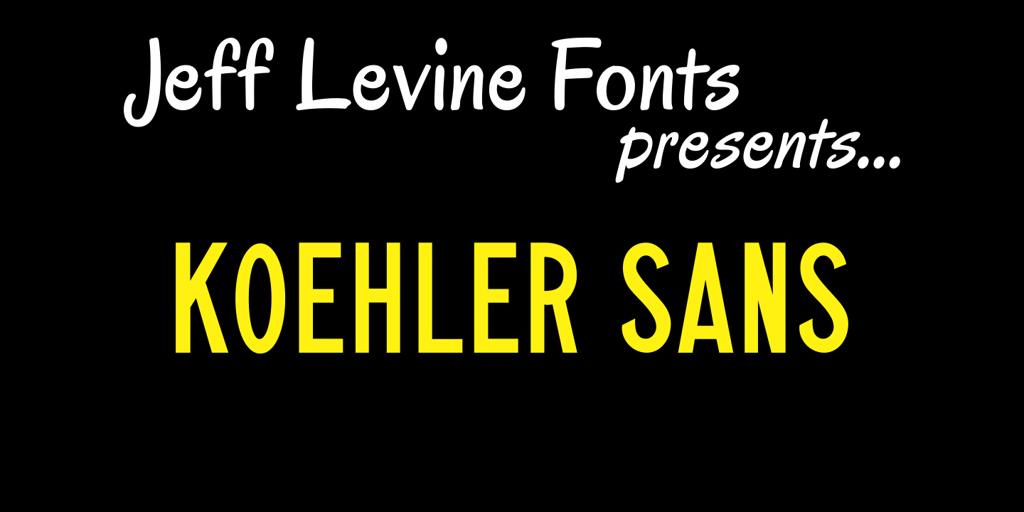 Koehler Sans Font Family Poster