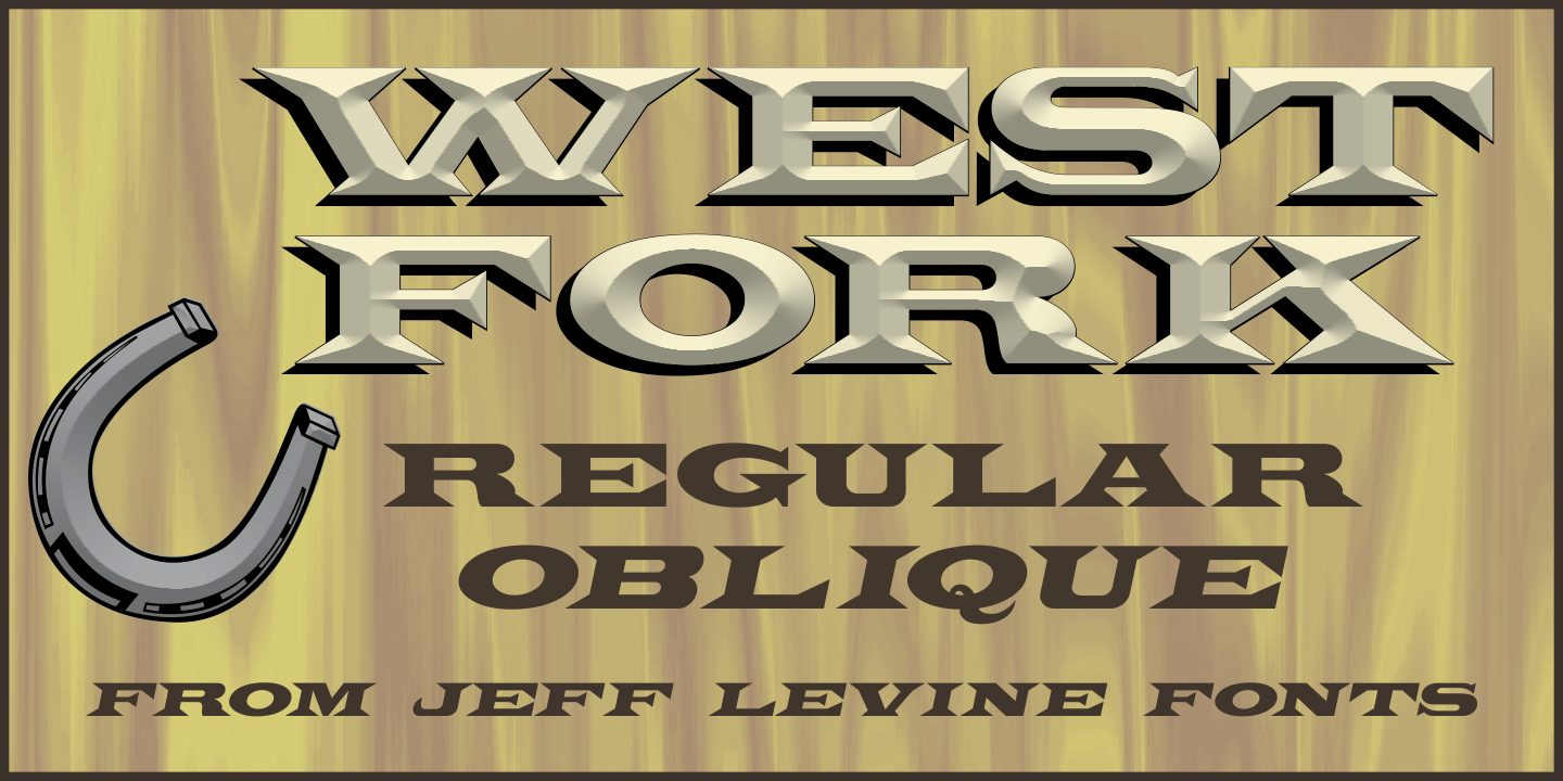 West Fork Font Poster #1