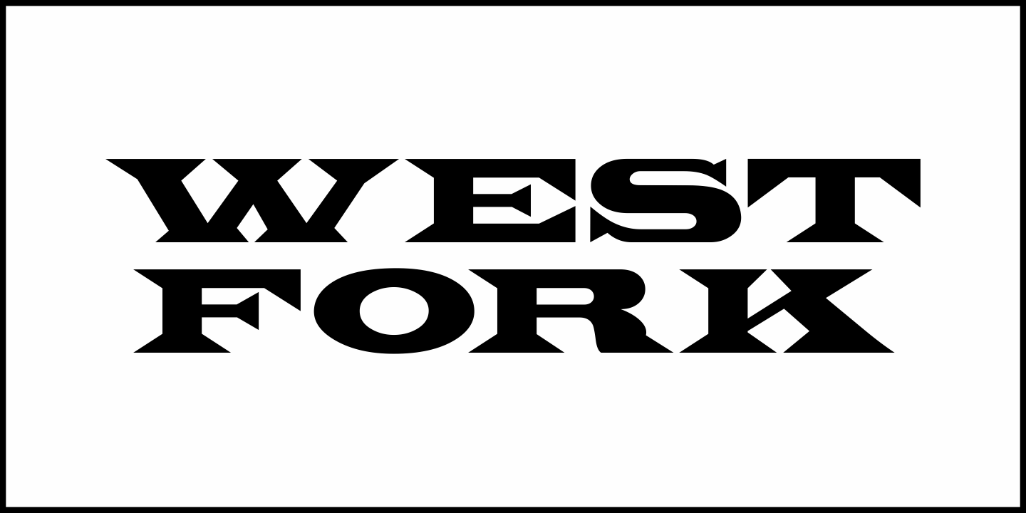 West Fork Font Poster #1