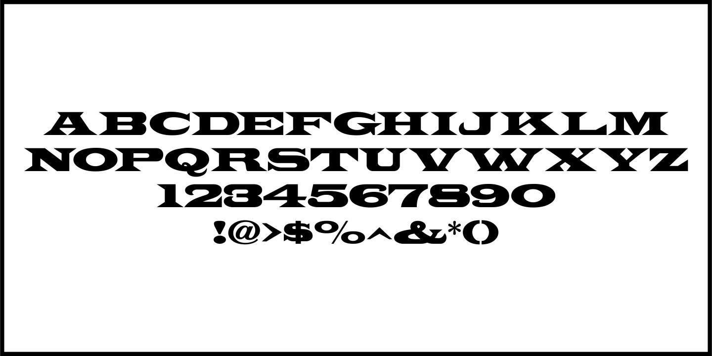 West Fork Font Poster #1