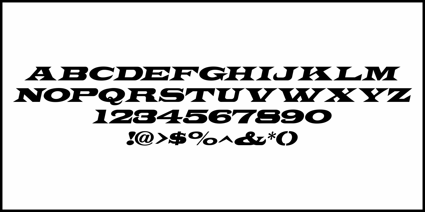 West Fork Font Poster #1