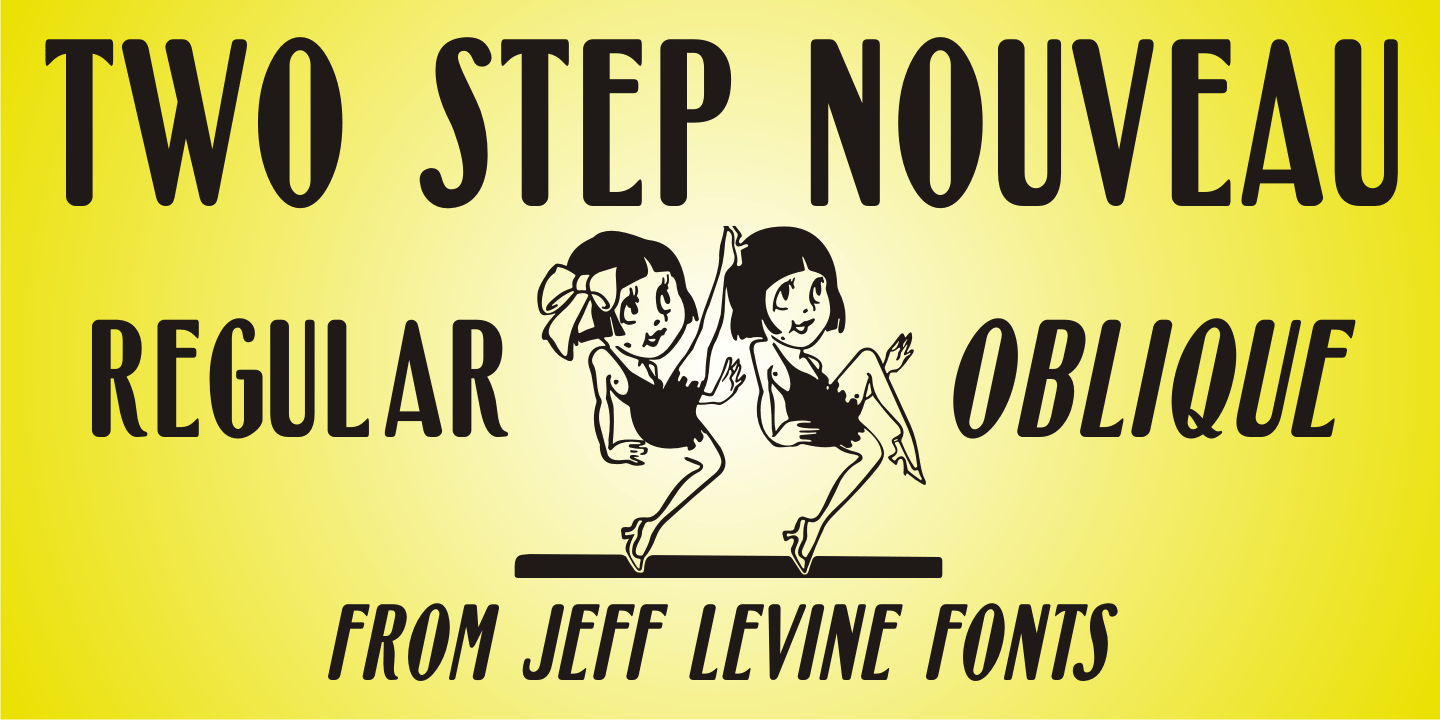 Two Step Nouveau Font Poster #1