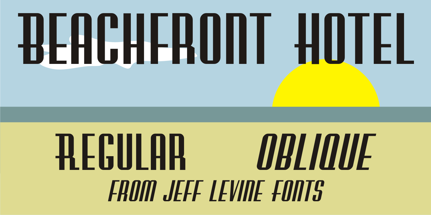 Beachfront Hotel Font Family Poster