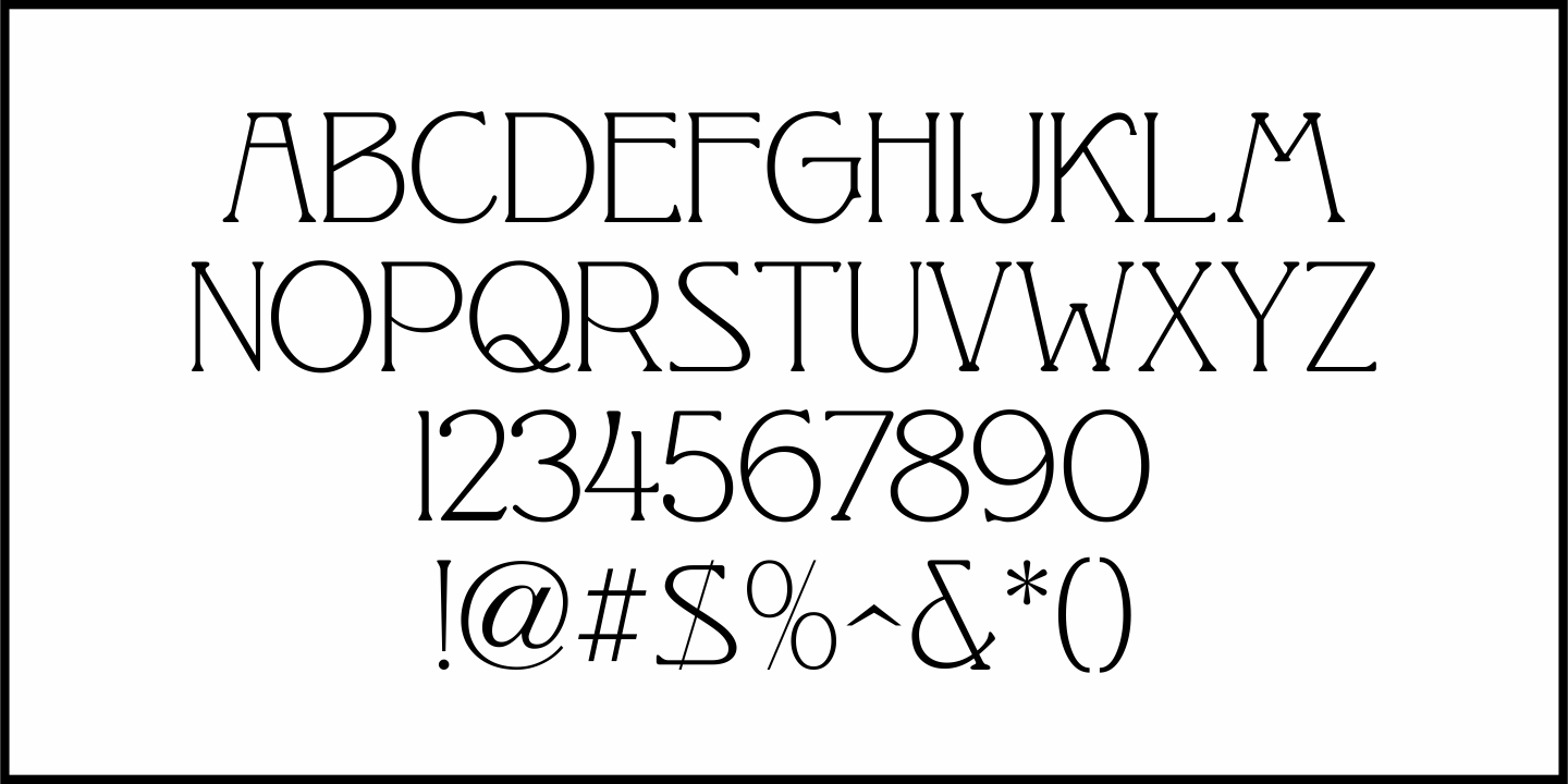 Pleasant Evening Font Poster #3