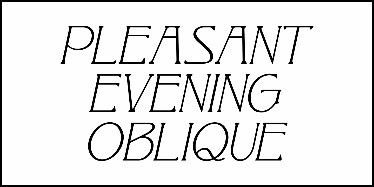 Pleasant Evening Font Poster #4
