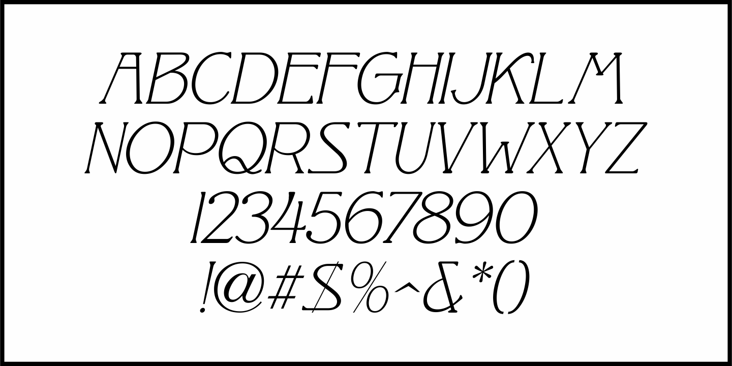 Pleasant Evening Font Poster #5