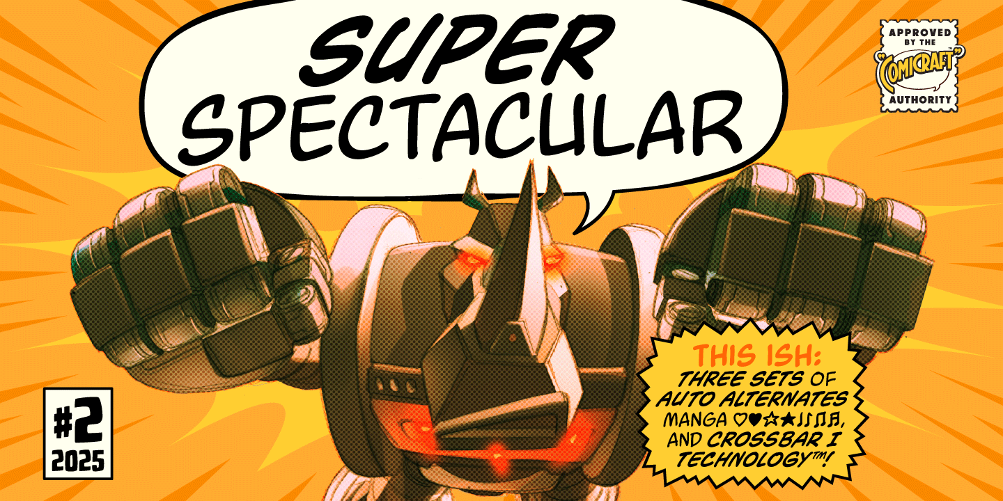 Super Spectacular Font Poster #1