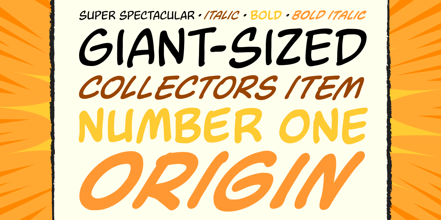Super Spectacular Font Poster #1