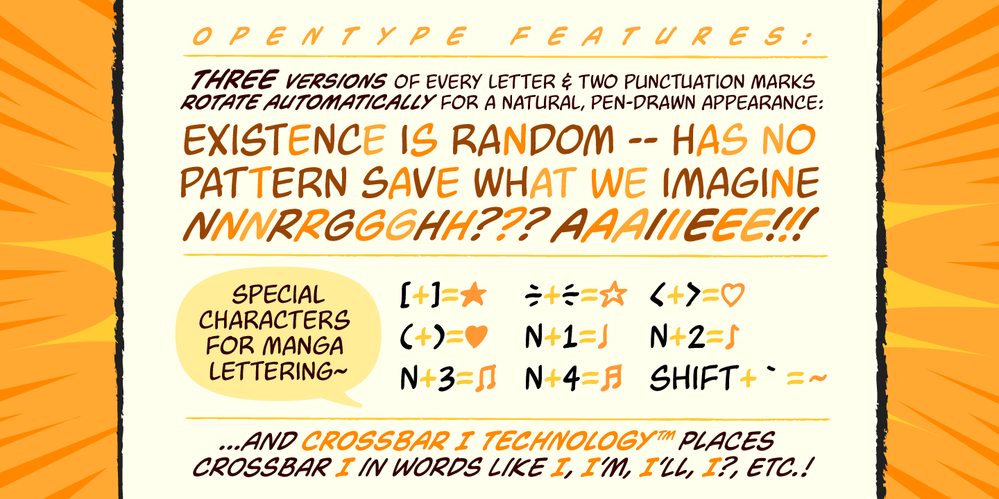 Super Spectacular Font Poster #1