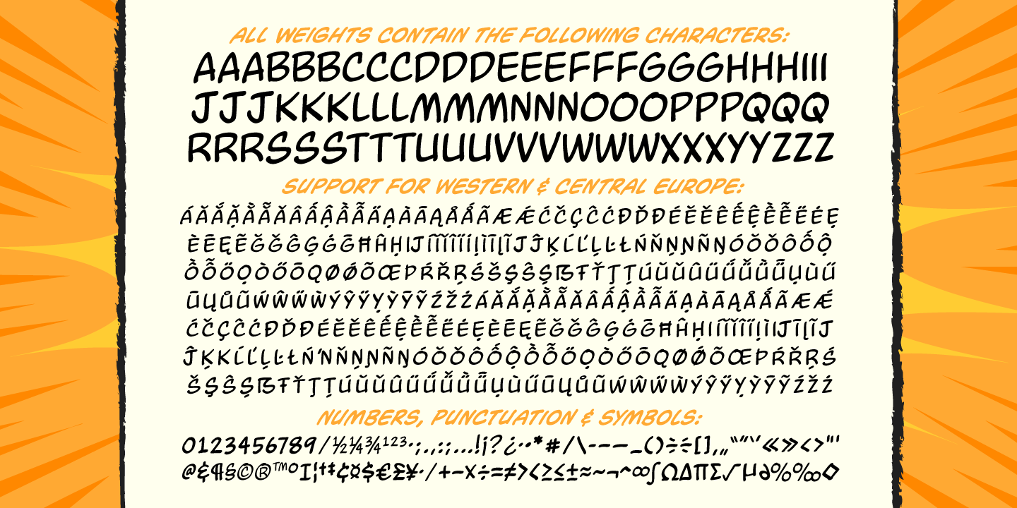 Super Spectacular Font Poster #1