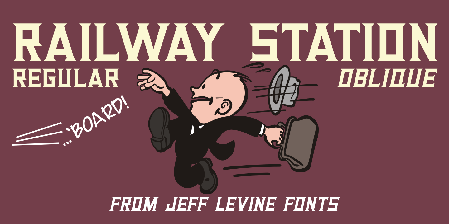 Railway Station Font Poster #1