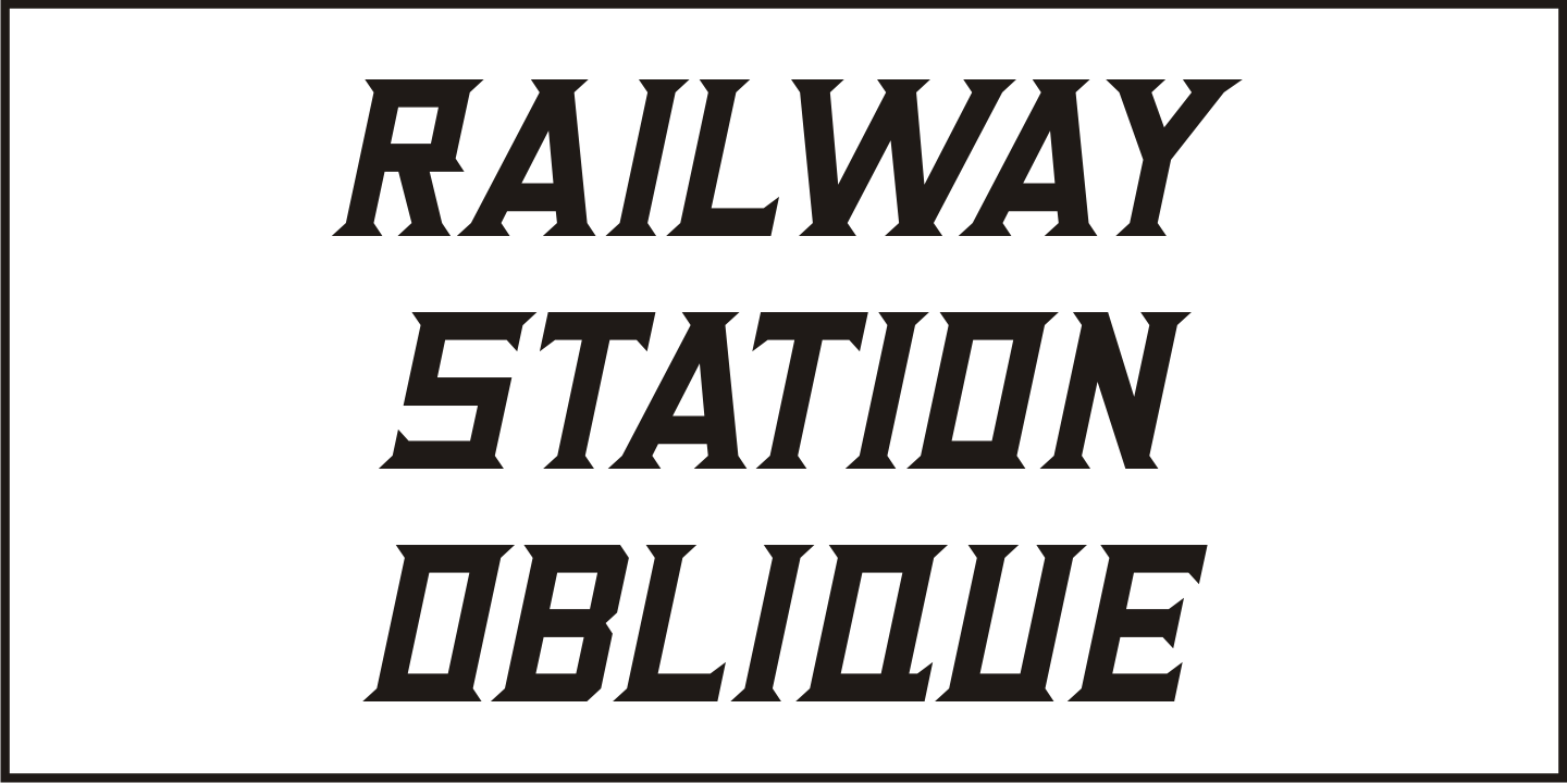 Railway Station Font Poster #4