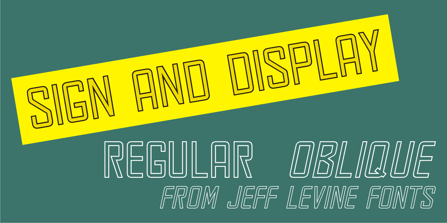 Sign and Display Font Family Poster