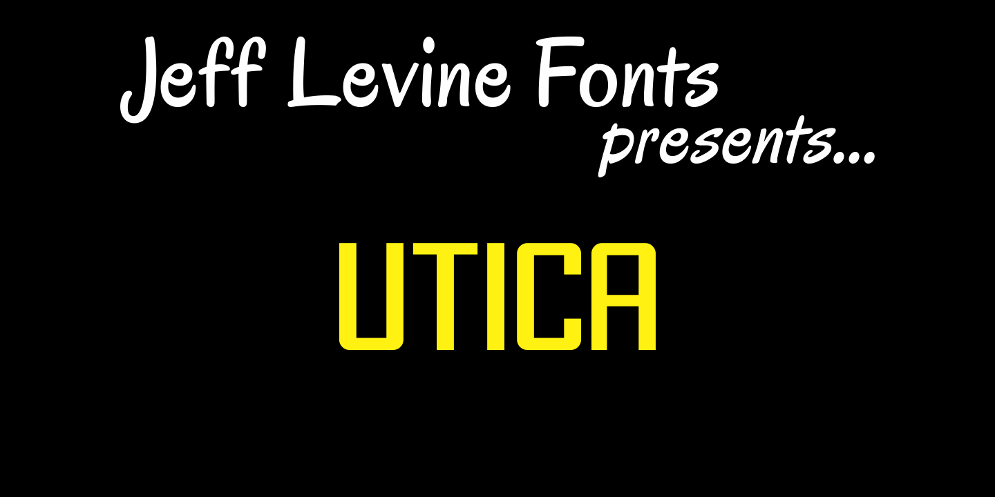 Utica Font Family Poster