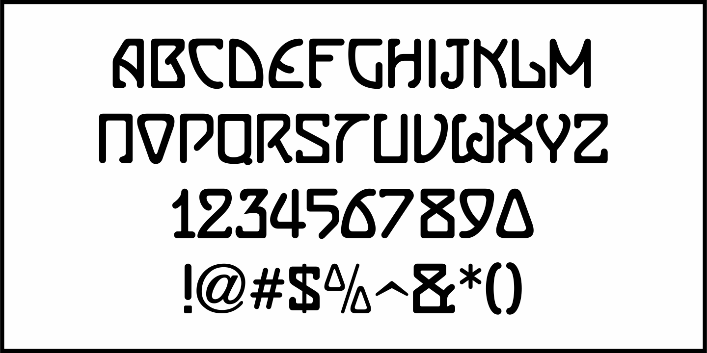German Nouveau Font Poster #1