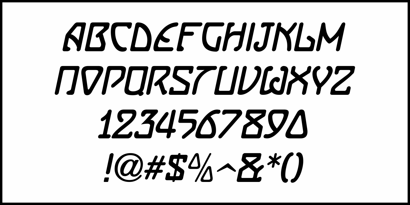 German Nouveau Font Poster #1
