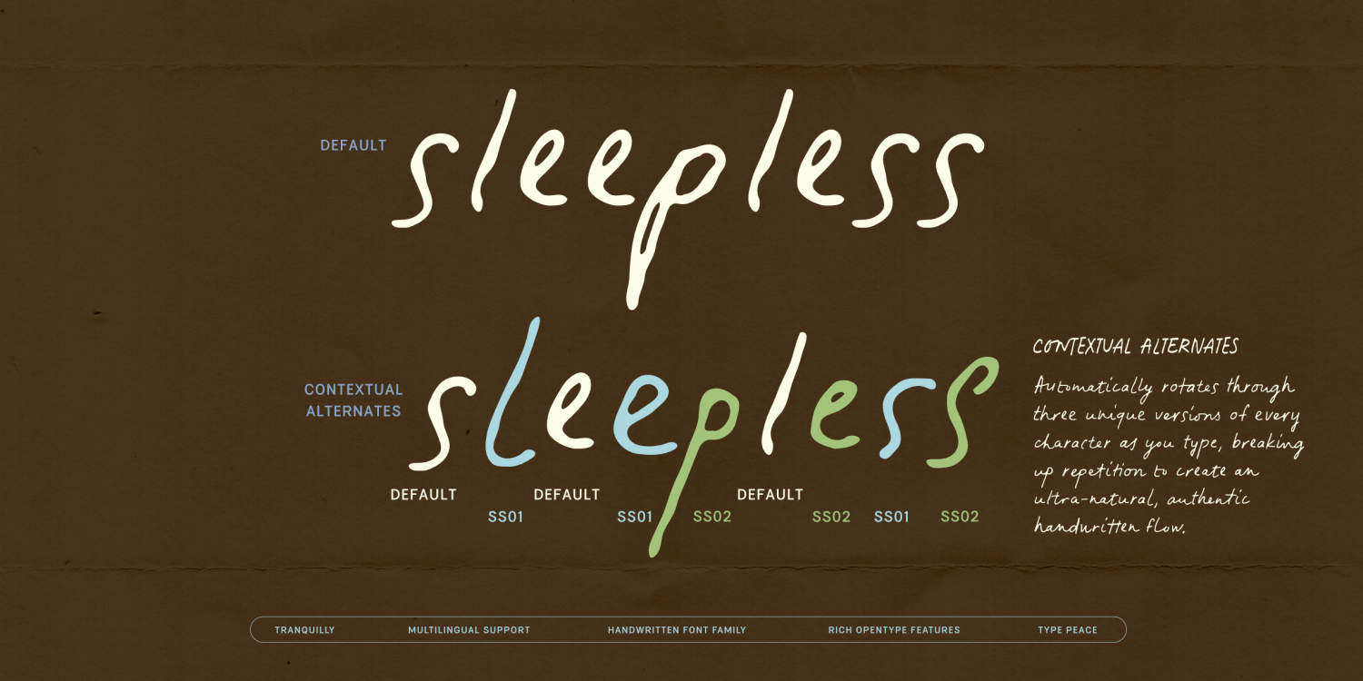 Tranquilly Font Poster #1