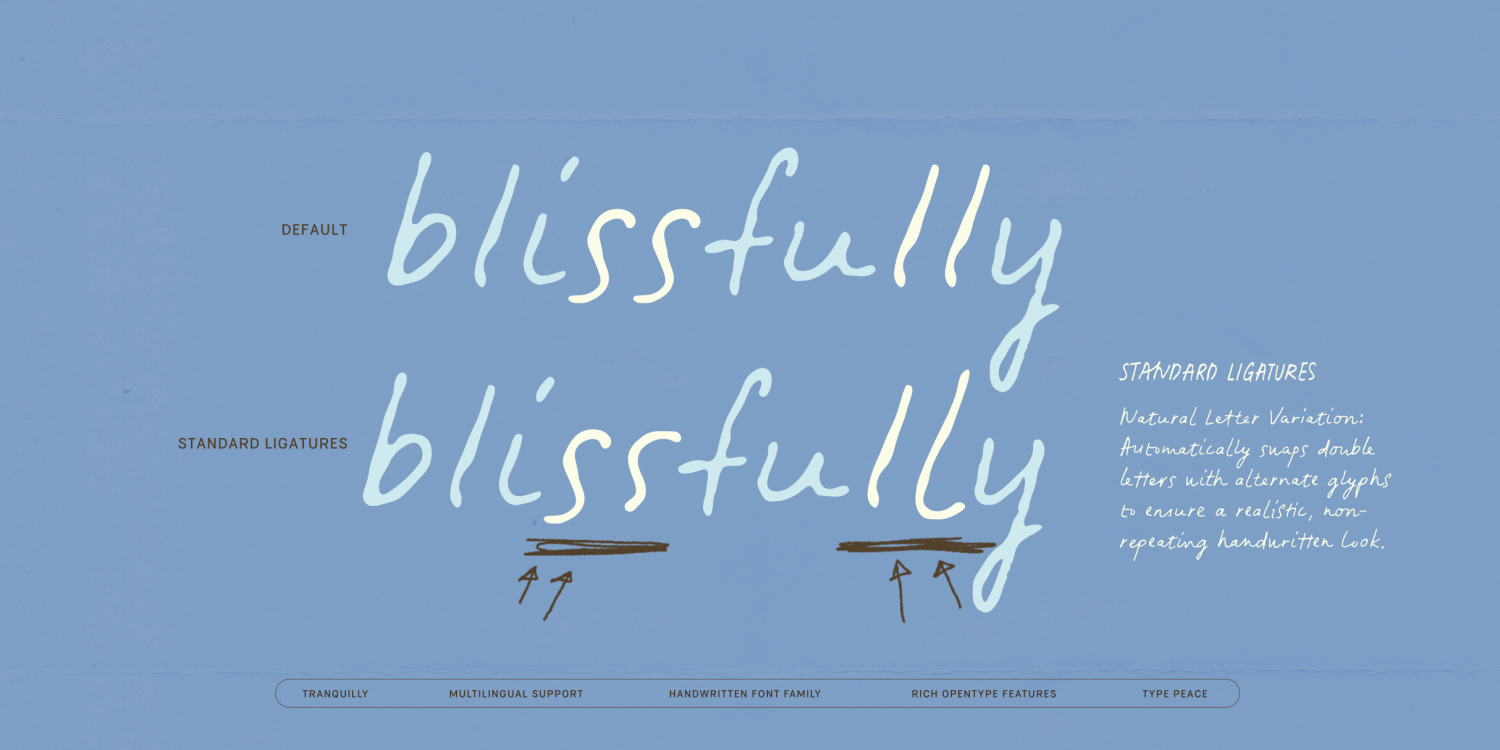 Tranquilly Font Poster #1