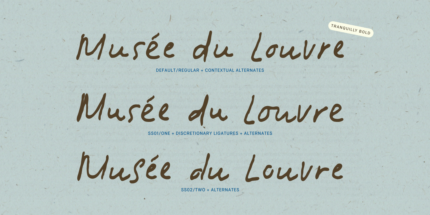 Tranquilly Font Poster #1