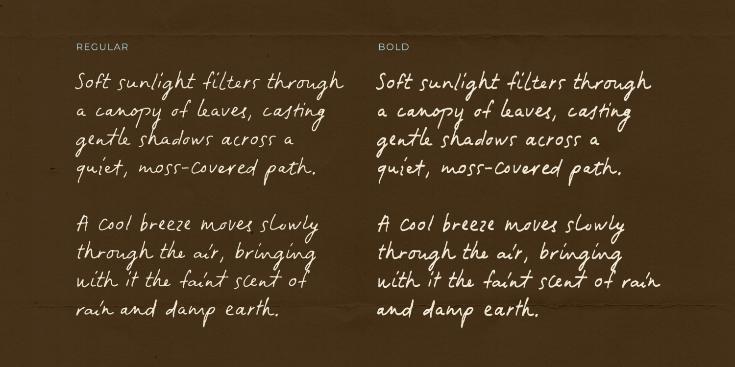 Tranquilly Font Poster #1