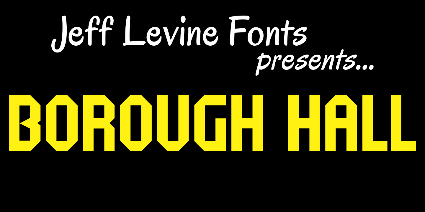 Borough Hall Font Poster #1