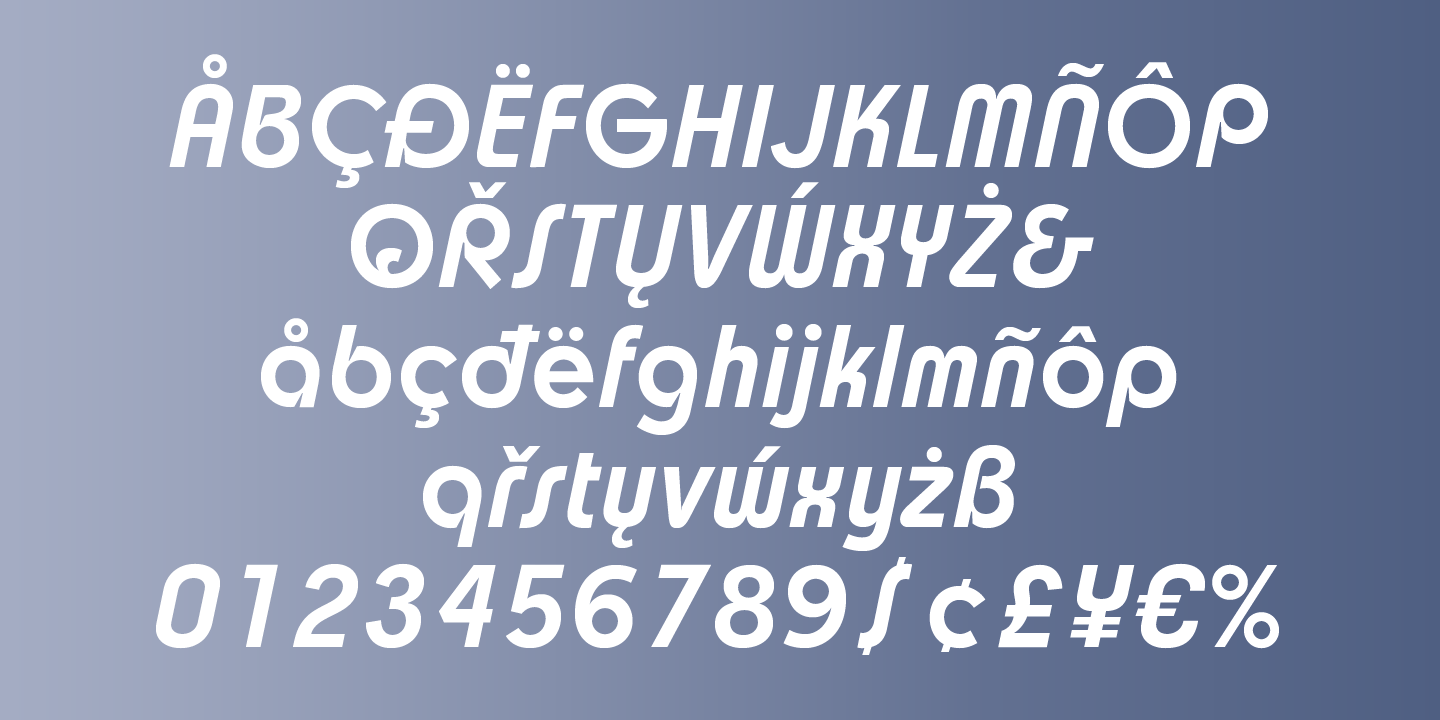 Churchward Design Italic Font Poster #1