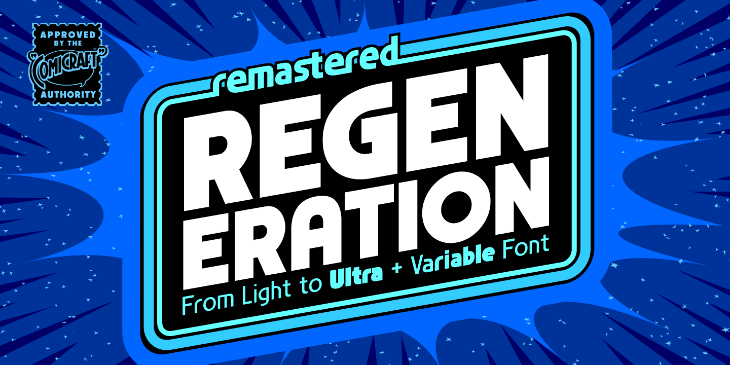Regeneration Font Poster #1