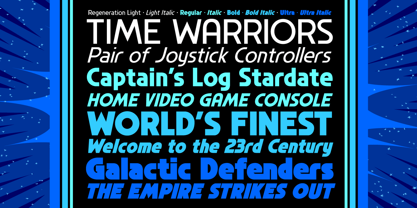 Regeneration Font Poster #1