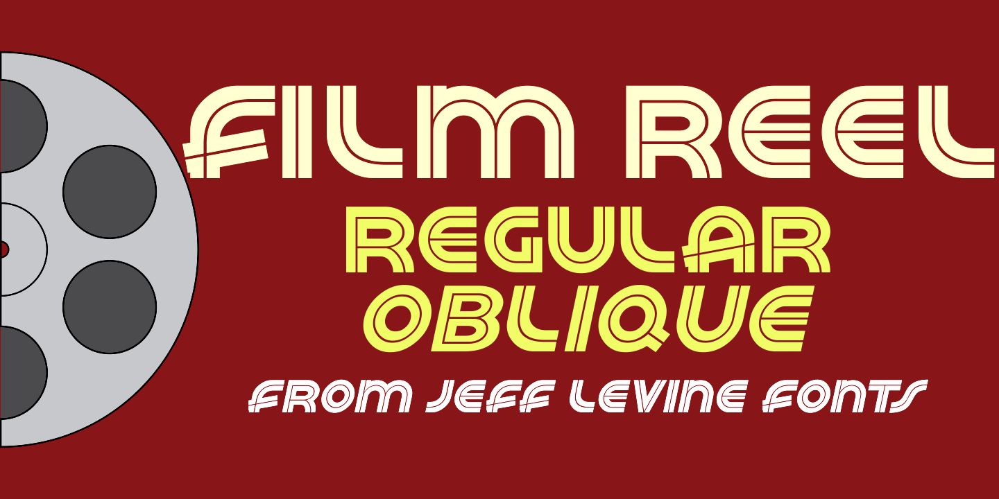 Film Reel Font Family Poster