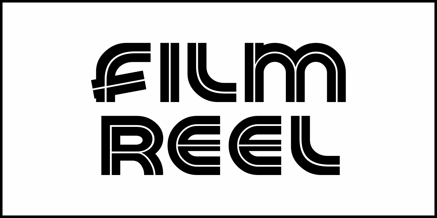 Film Reel Font Poster #1