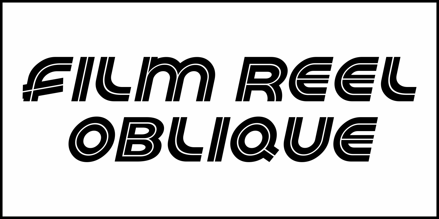 Film Reel Font Poster #1
