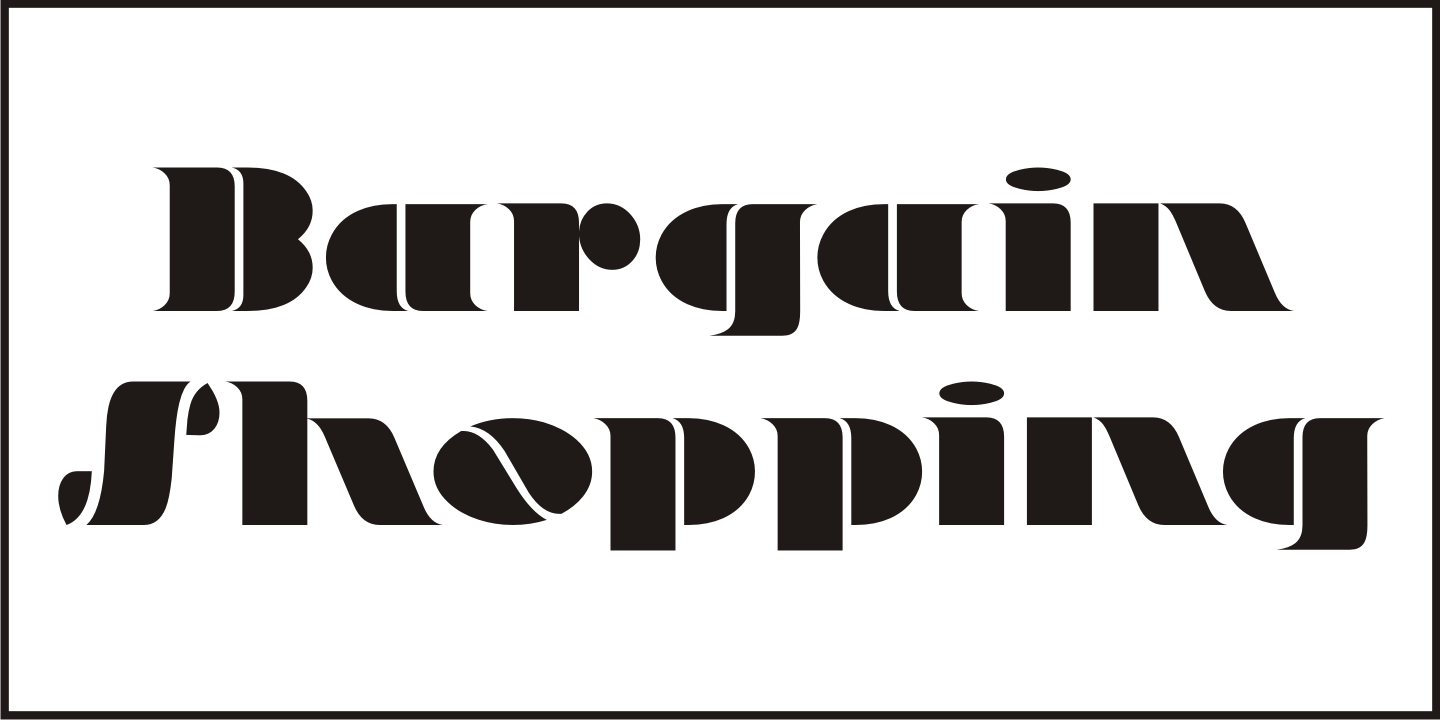 Bargain Shopping Font Poster #2