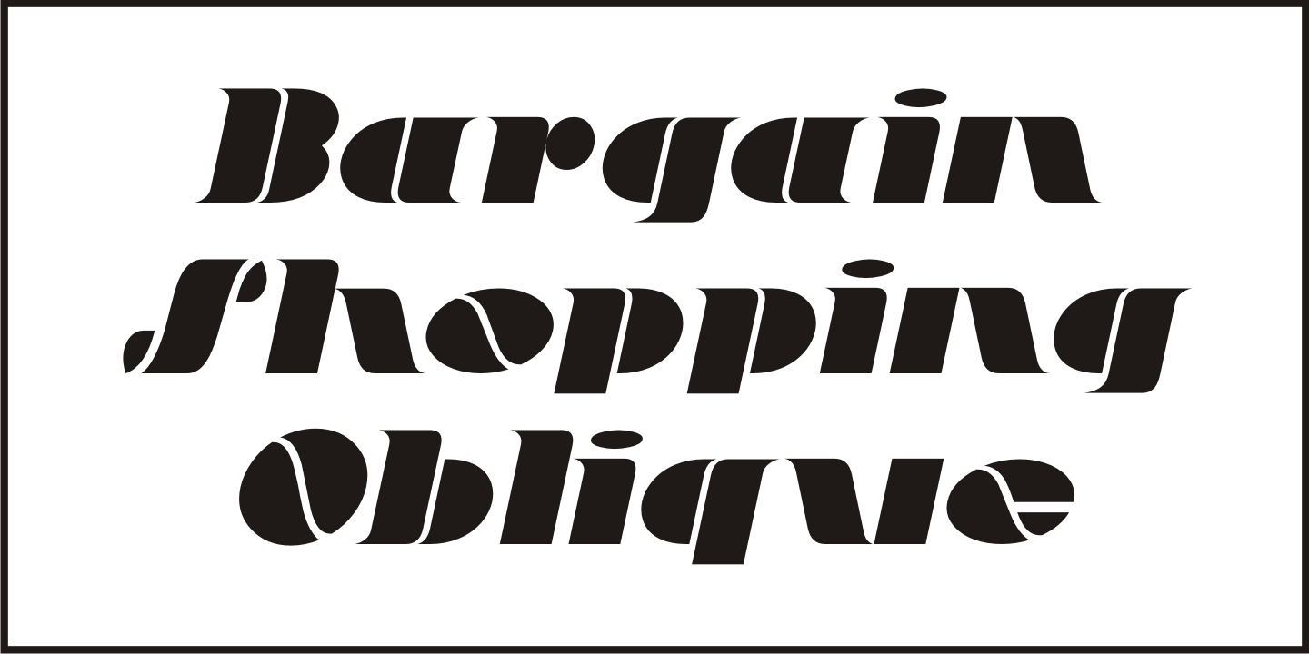 Bargain Shopping Font Poster #1