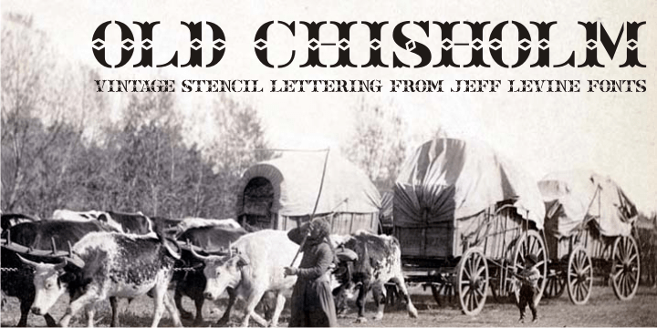 Old Chisholm Font Family Poster