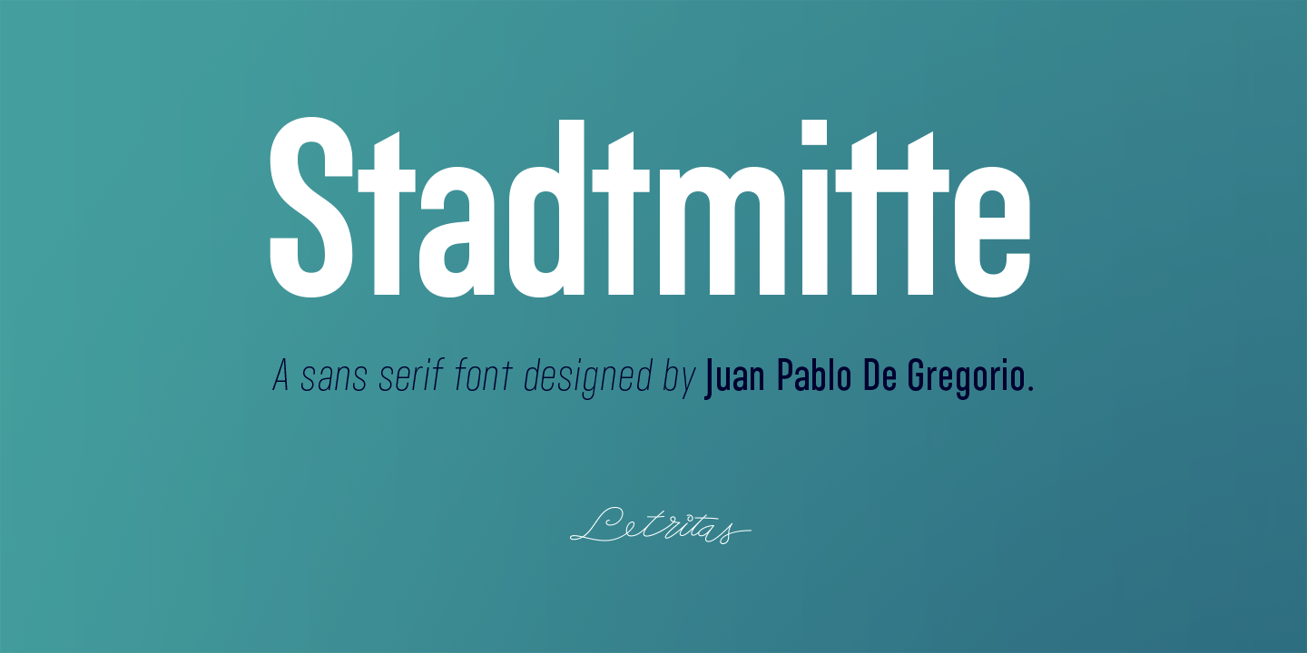 Stadtmitte Font Poster #1