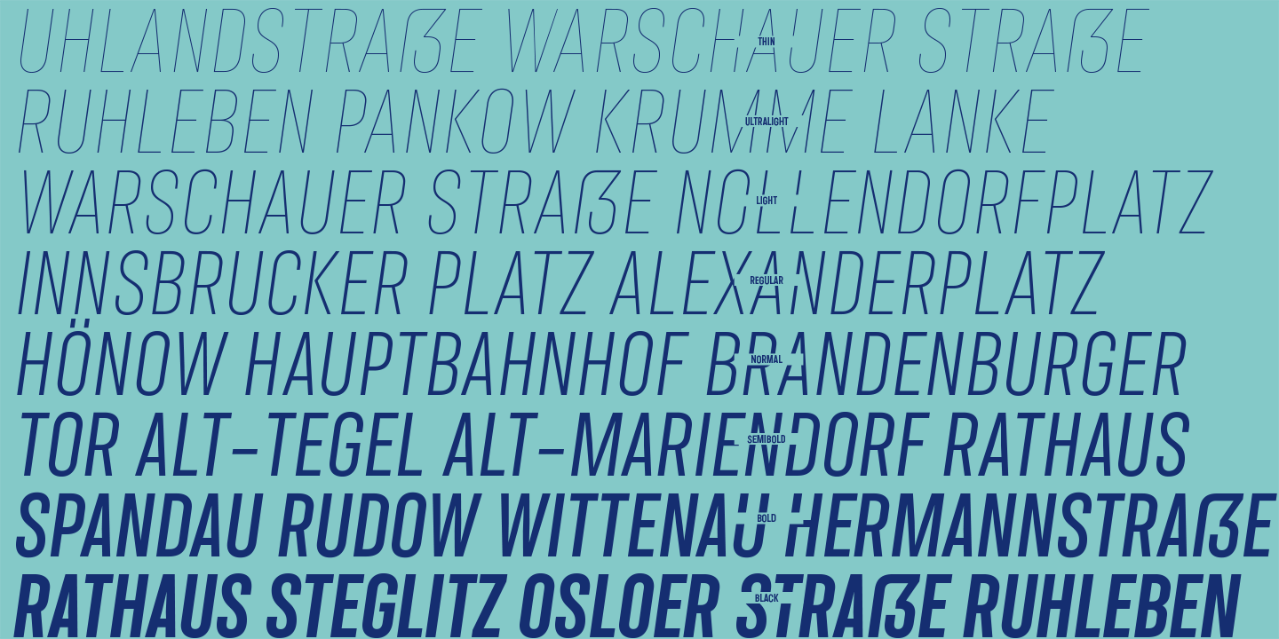 Stadtmitte Font Poster #1